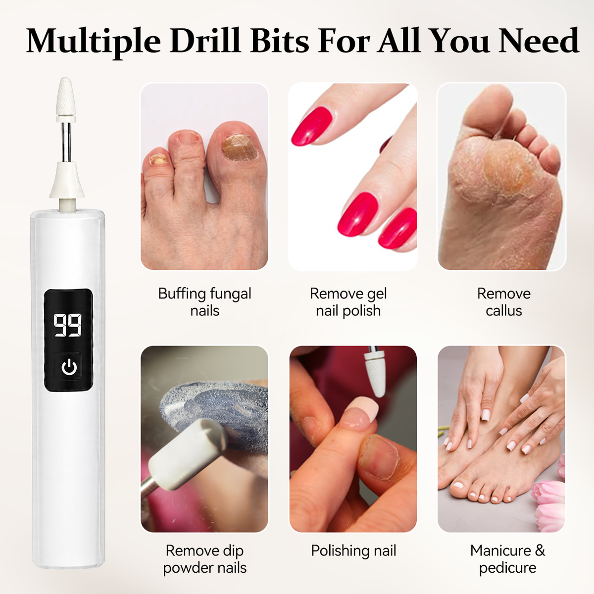 ✨  Jorenix® Professional Electric Nail Drill Kit – Salon-Quality Manicure & Pedicure at Home