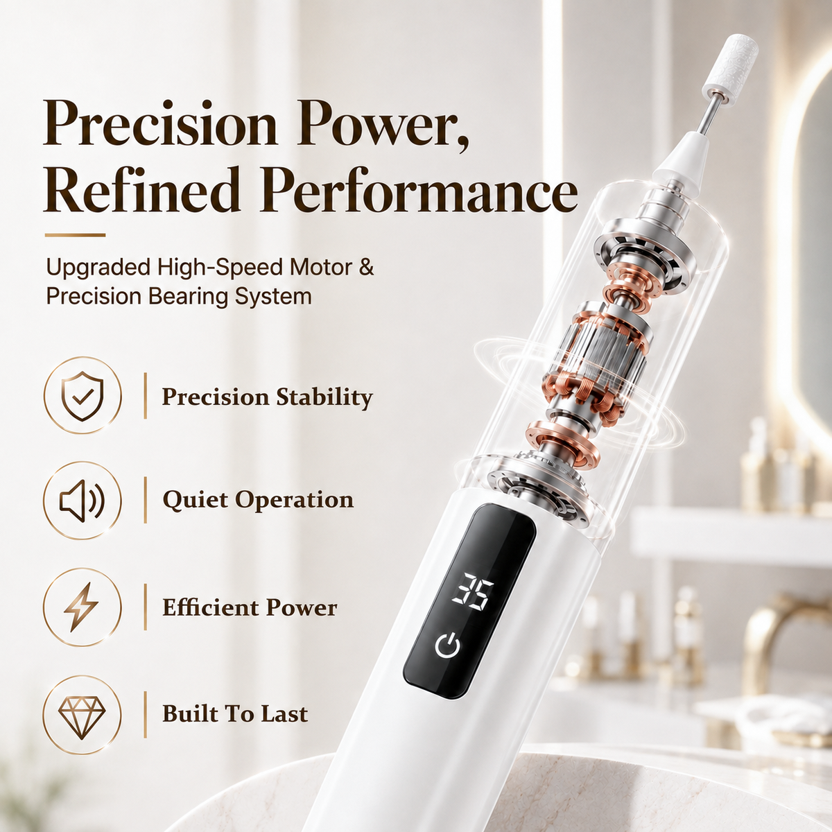 ✨  Jorenix® Professional Electric Nail Drill Kit – Salon-Quality Manicure & Pedicure at Home