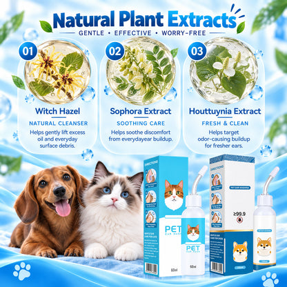 🐶🐱 Jurevon® Pet Ear Cleaner – Deeper Routine Cleaning for Dogs & Cats