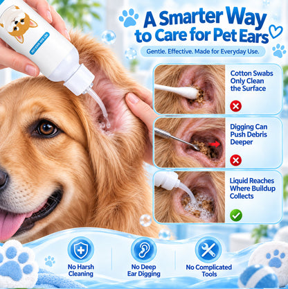 🐶🐱 Jurevon® Pet Ear Cleaner – Deeper Routine Cleaning for Dogs & Cats