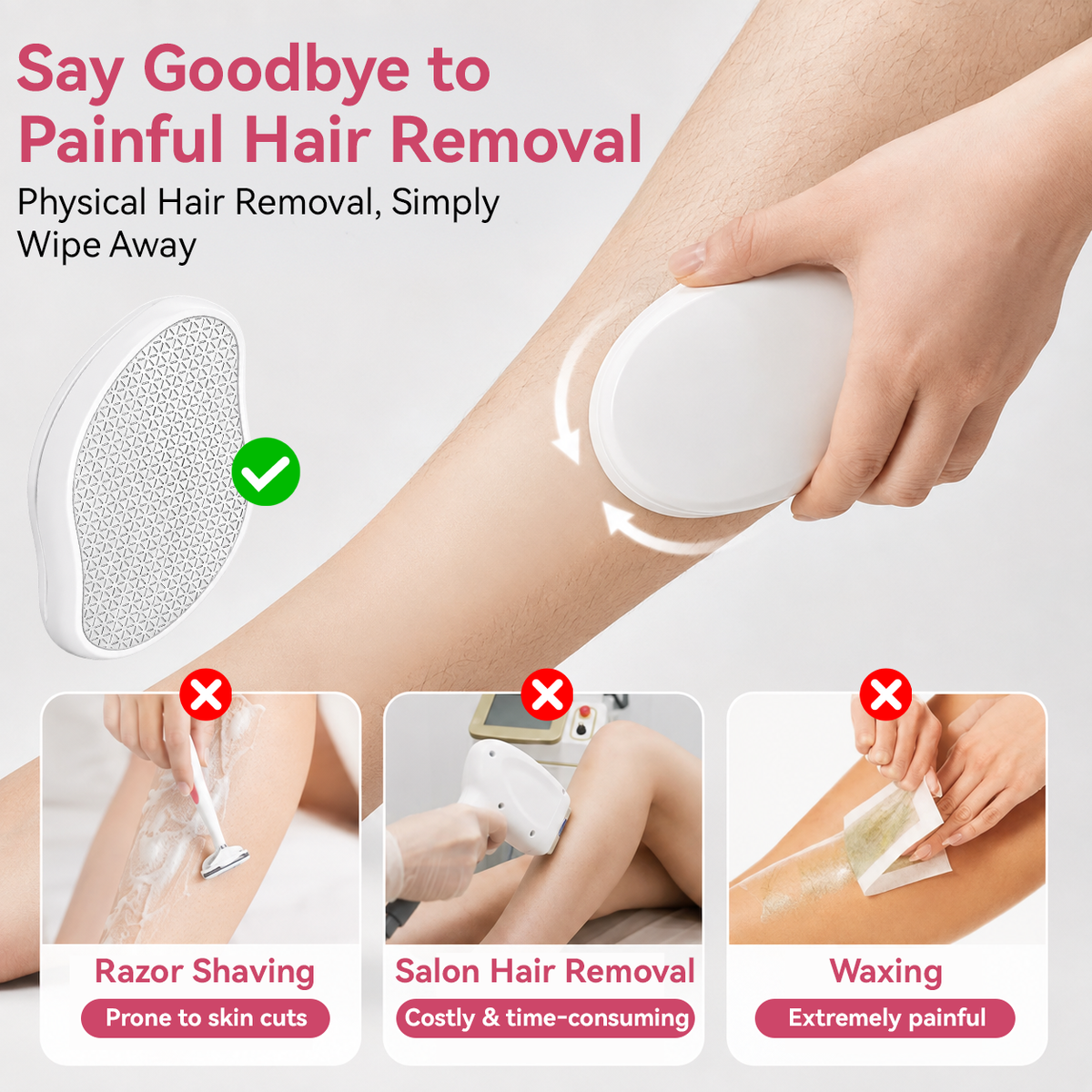 ✨ Jurevon® Crystal Hair Remover with Protective Cover — 35% OFF