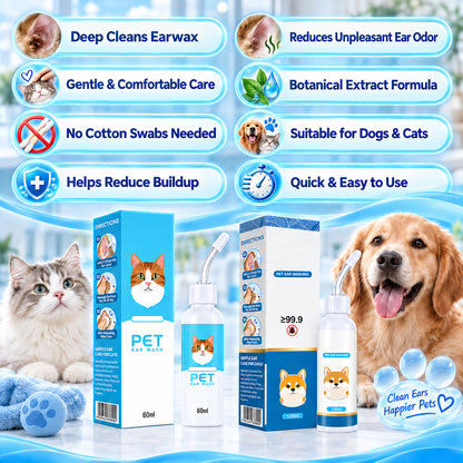 🐶🐱 Jurevon® Pet Ear Cleaner – Deeper Routine Cleaning for Dogs & Cats