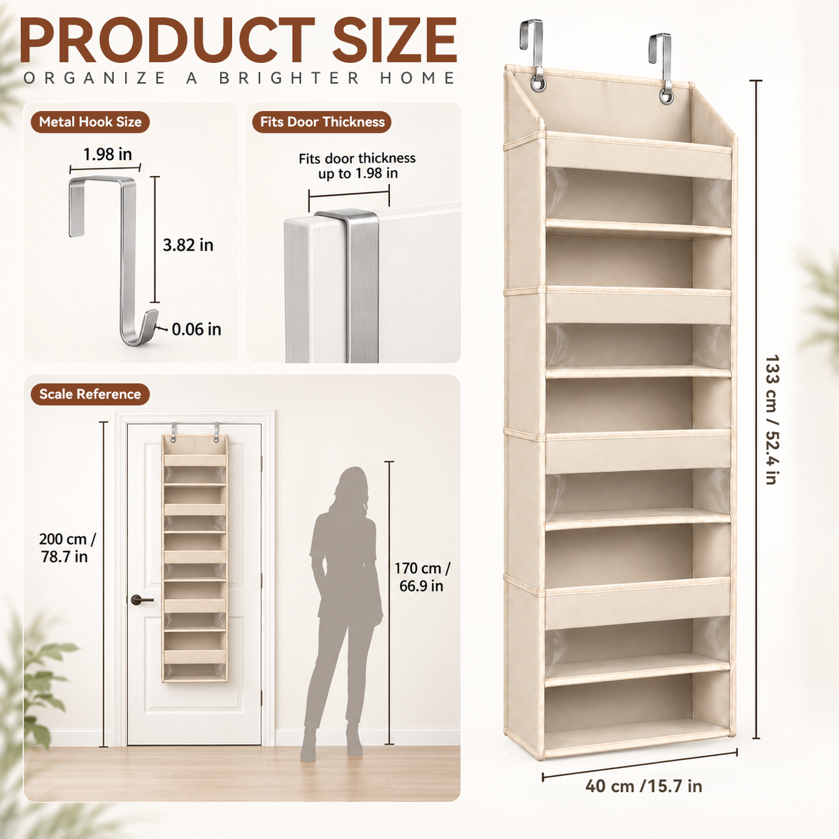 ✨ TODAY'S SPECIAL OFFER — Jorenix® 6-Tier Over-the-Door Organizer – More Storage, Zero Floor Space