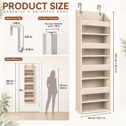 ✨ TODAY'S SPECIAL OFFER — Jorenix® 6-Tier Over-the-Door Organizer – More Storage, Zero Floor Space
