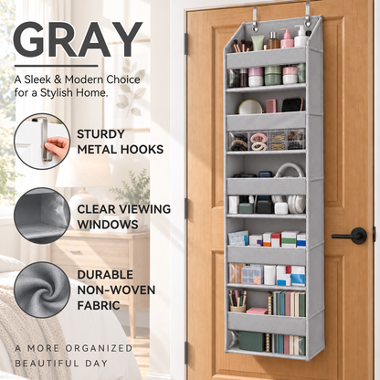 40% OFF — Jorenix® 6-Tier Over-the-Door Organizer with Pockets for Bedroom, Bathroom, Pantry & Closet