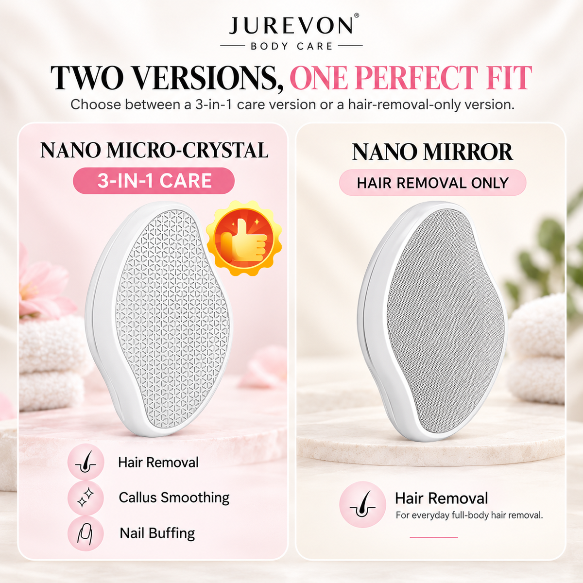 ✨ Jurevon® Crystal Hair Remover with Protective Cover — 35% OFF