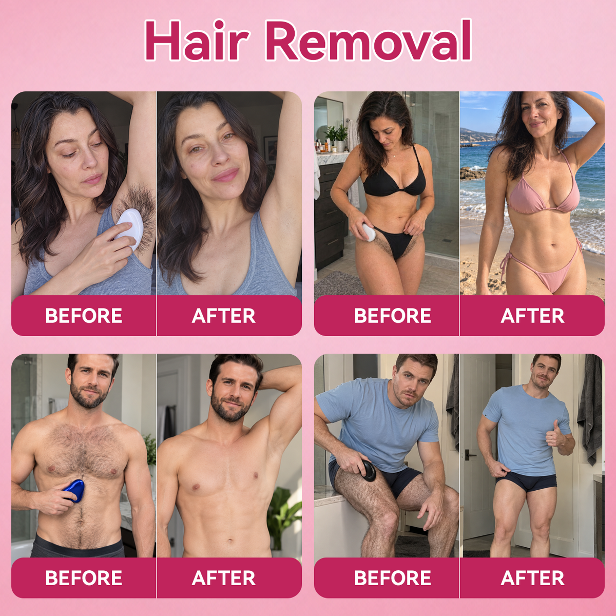 ✨ Jurevon® Crystal Hair Remover with Protective Cover — 35% OFF