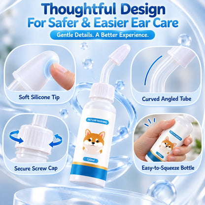 🐶🐱 Jurevon® Pet Ear Cleaner – Deeper Routine Cleaning for Dogs & Cats