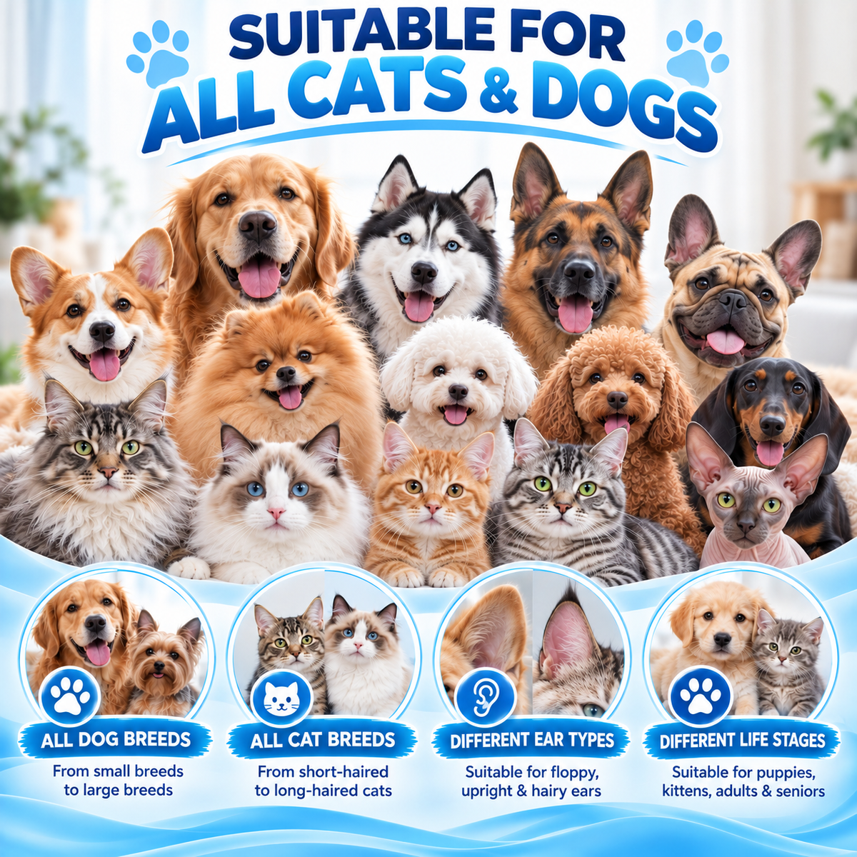 🐶🐱 Jurevon® Pet Ear Cleaner – Deeper Routine Cleaning for Dogs & Cats