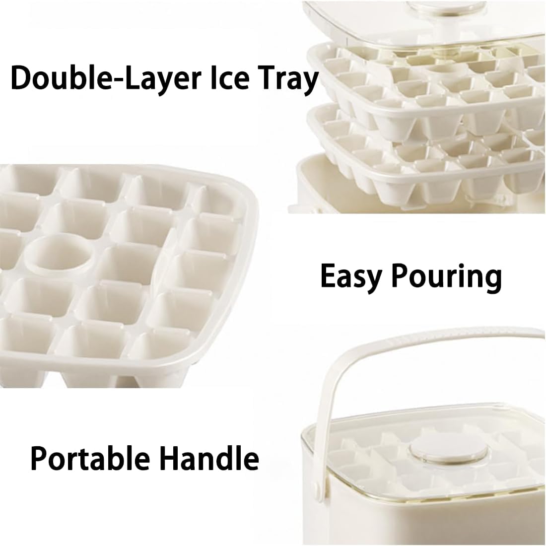 🧊 40% OFF — Jorenix® QuickPop Ice Tray – One-Press Ice Release