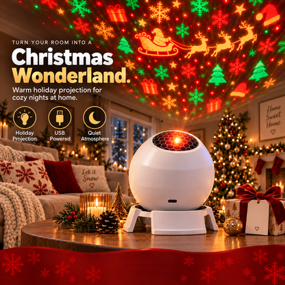 🎅Magical Christmas Projection Night Light – Transform Any Room Into A Holiday Wonderland
