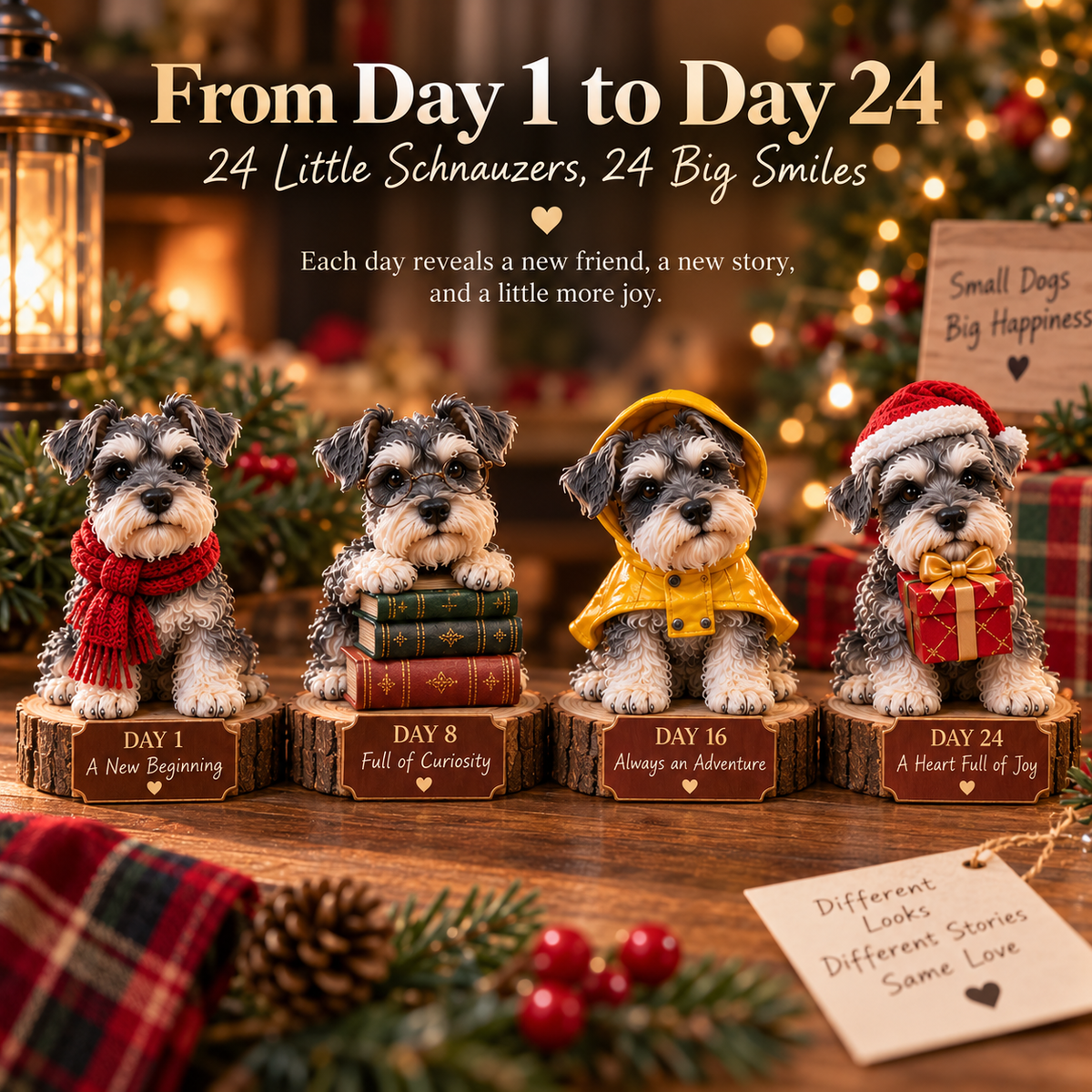 🎁24 Days of Schnauzer Love – A Little Bearded Friend Every Day🔥