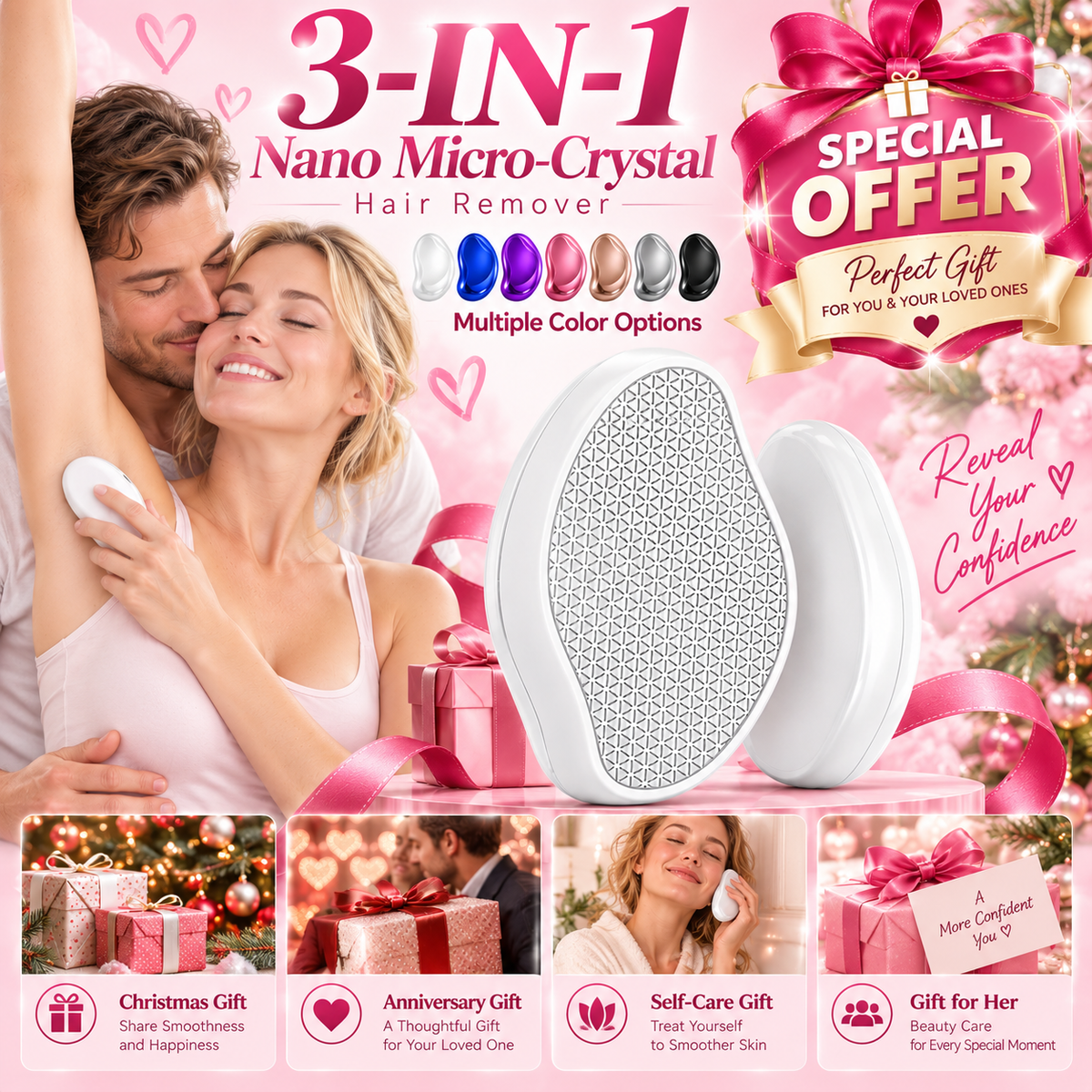 ✨ Jurevon® Crystal Hair Remover with Protective Cover — 35% OFF