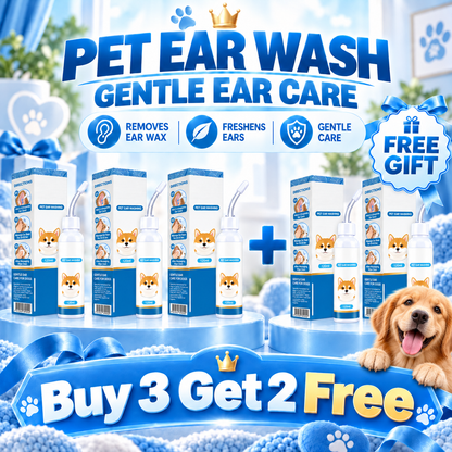 🐶🐱 Jurevon® Pet Ear Cleaner – Deeper Routine Cleaning for Dogs & Cats