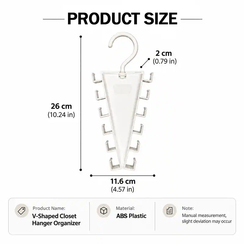 🪝 45% OFF — Jorenix® 12-Hook 360° Swivel Closet Organizer – Space-Saving Storage