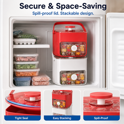 🧊 40% OFF — Jorenix® QuickPop Ice Tray – One-Press Ice Release