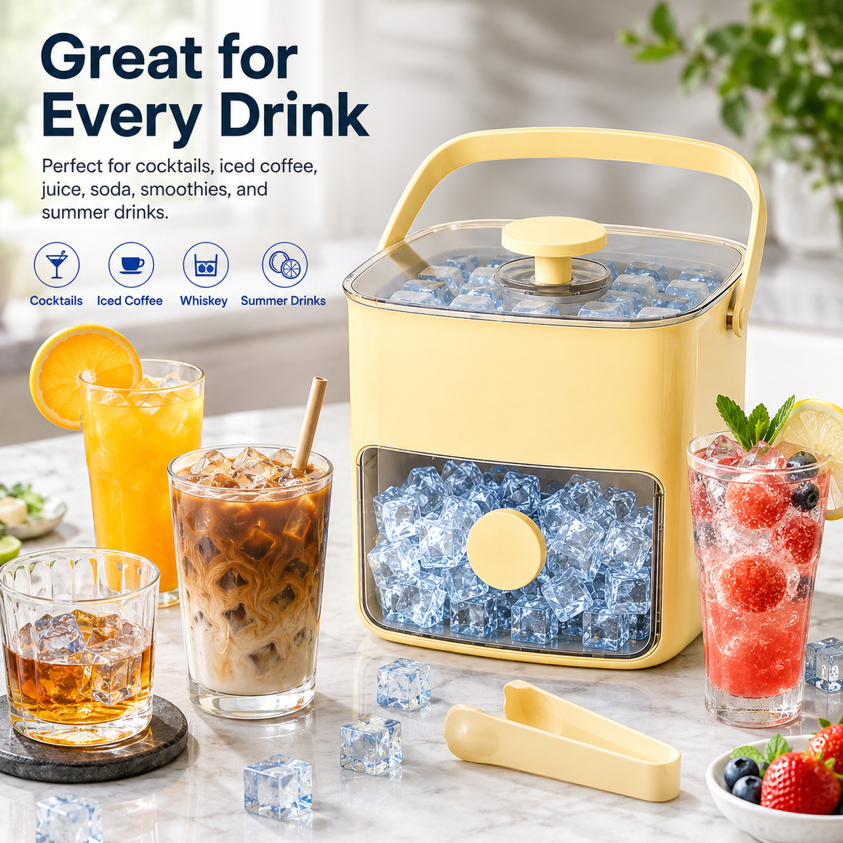 🧊 40% OFF — Jorenix® QuickPop Ice Tray – One-Press Ice Release