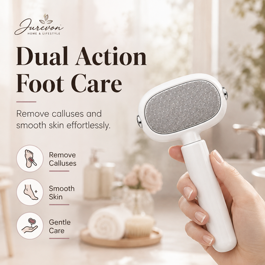 ✨ Jurevon® 2-in-1 Foot File – Dual-Sided Callus Remover for Smooth, Soft Feet