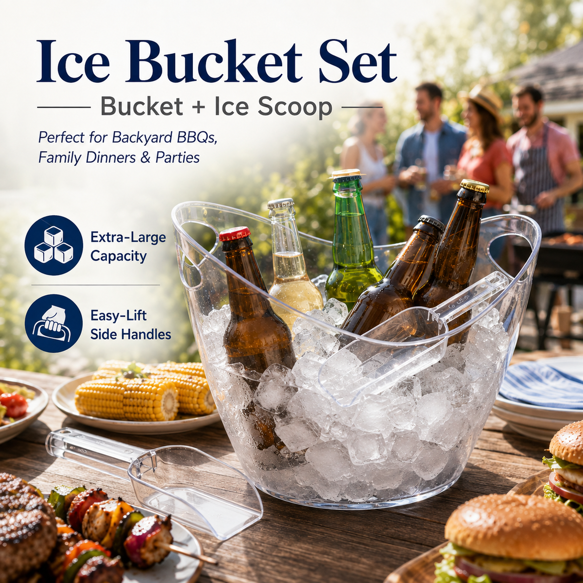 🧊 Complete Your Ice Setup — Ice Bucket Set 50% OFF