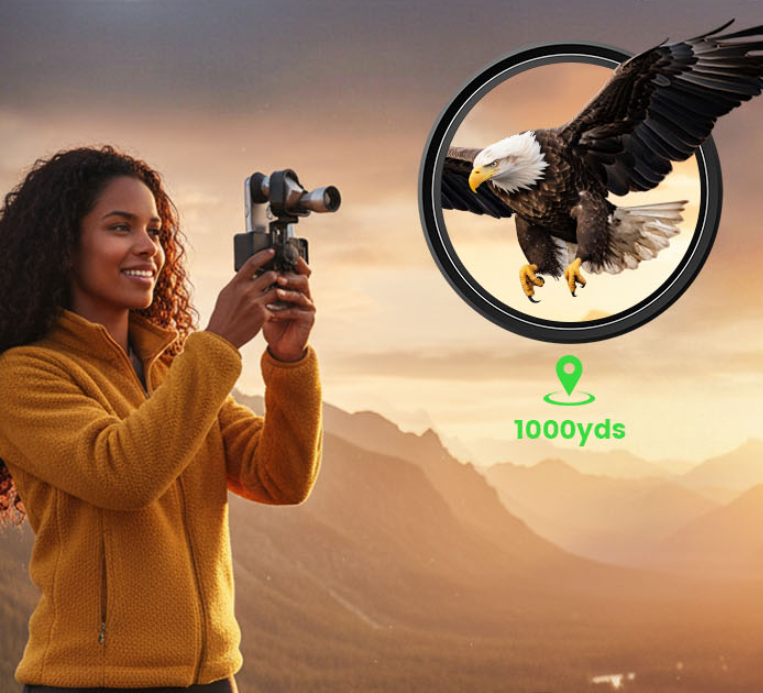 🏆 60% OFF 🔭 Jorenix® 8X Pocket Monocular with Smartphone Clip – See Farther, Capture More