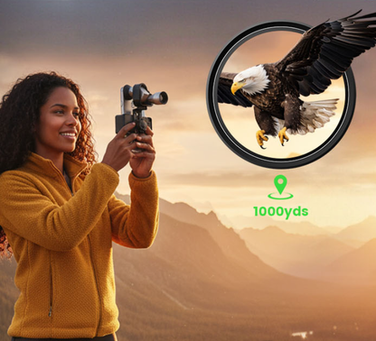 🏆 60% OFF 🔭 Jorenix® 8X Pocket Monocular with Smartphone Clip – See Farther, Capture More