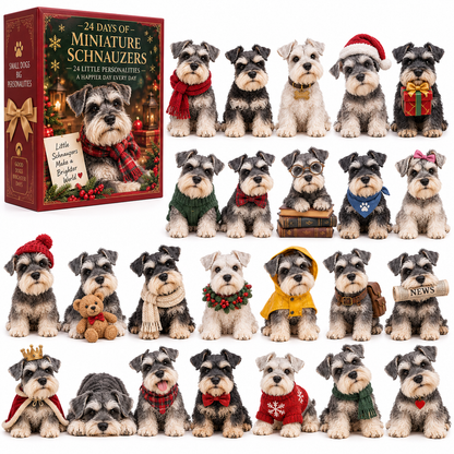 🎁24 Days of Schnauzer Love – A Little Bearded Friend Every Day🔥
