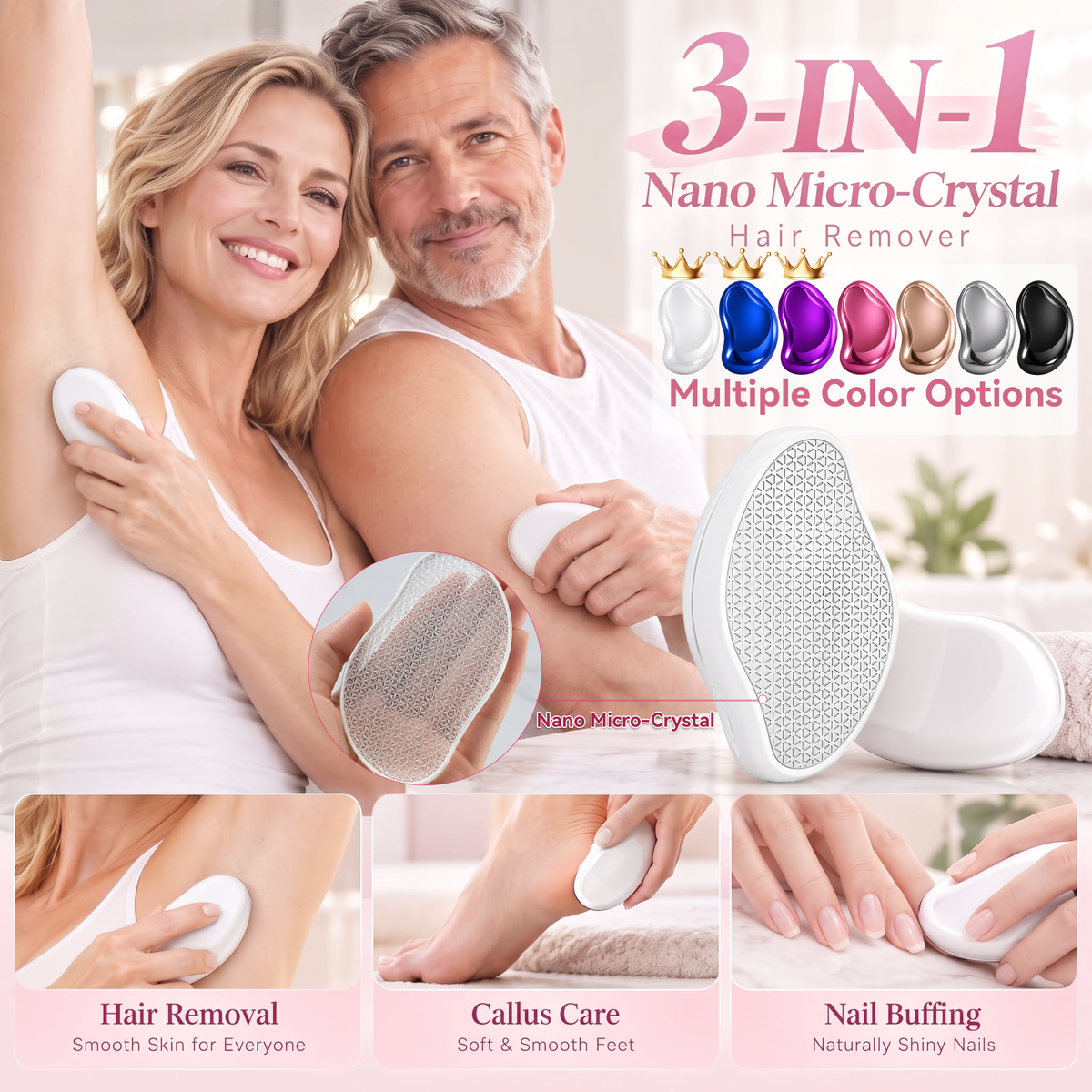 ✨ Jurevon® Crystal Hair Remover with Protective Cover — 35% OFF