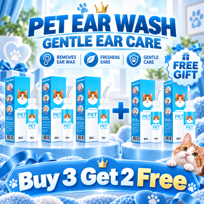 🐶🐱 Jurevon® Pet Ear Cleaner – Deeper Routine Cleaning for Dogs & Cats