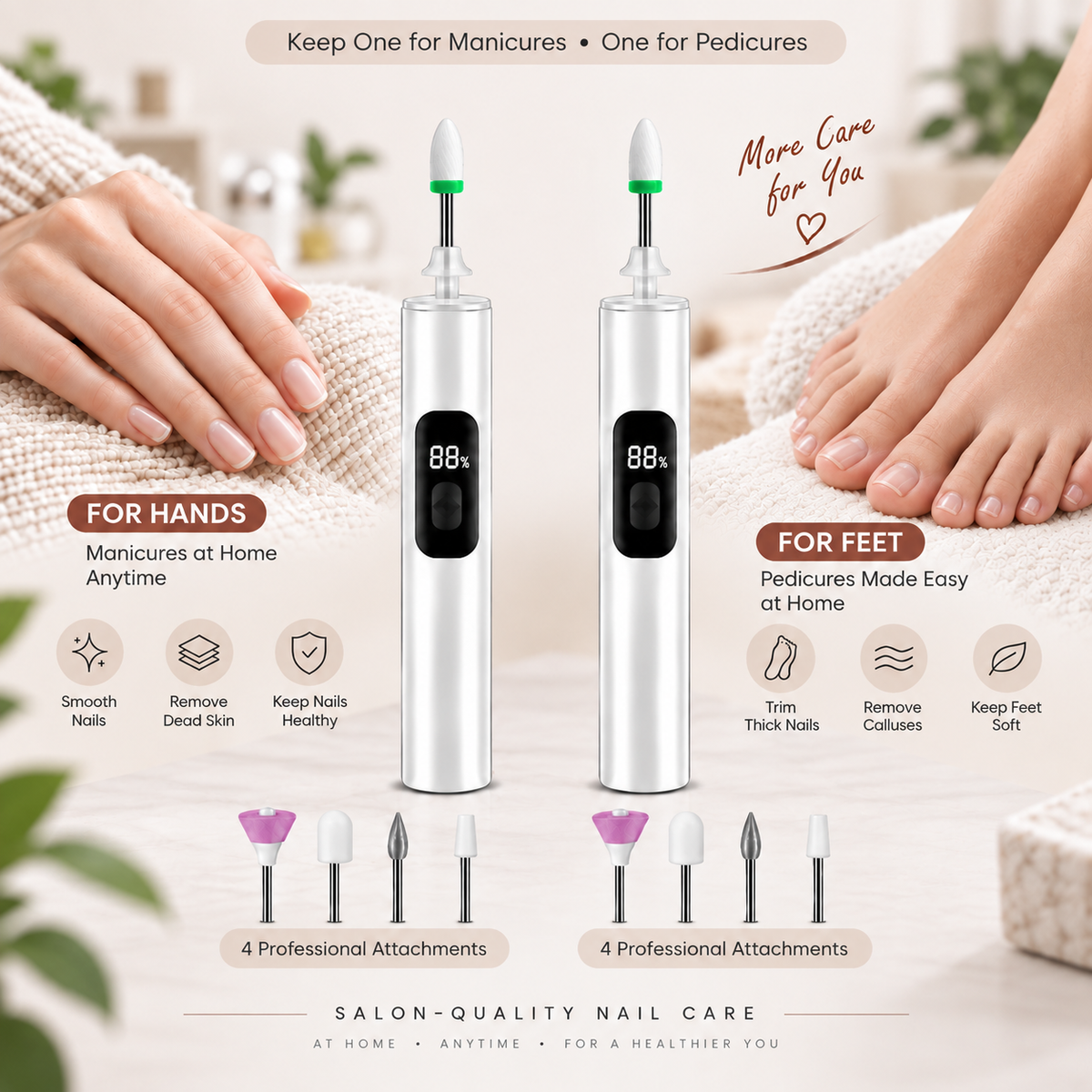 ✨  Jorenix® Professional Electric Nail Drill Kit – Salon-Quality Manicure & Pedicure at Home