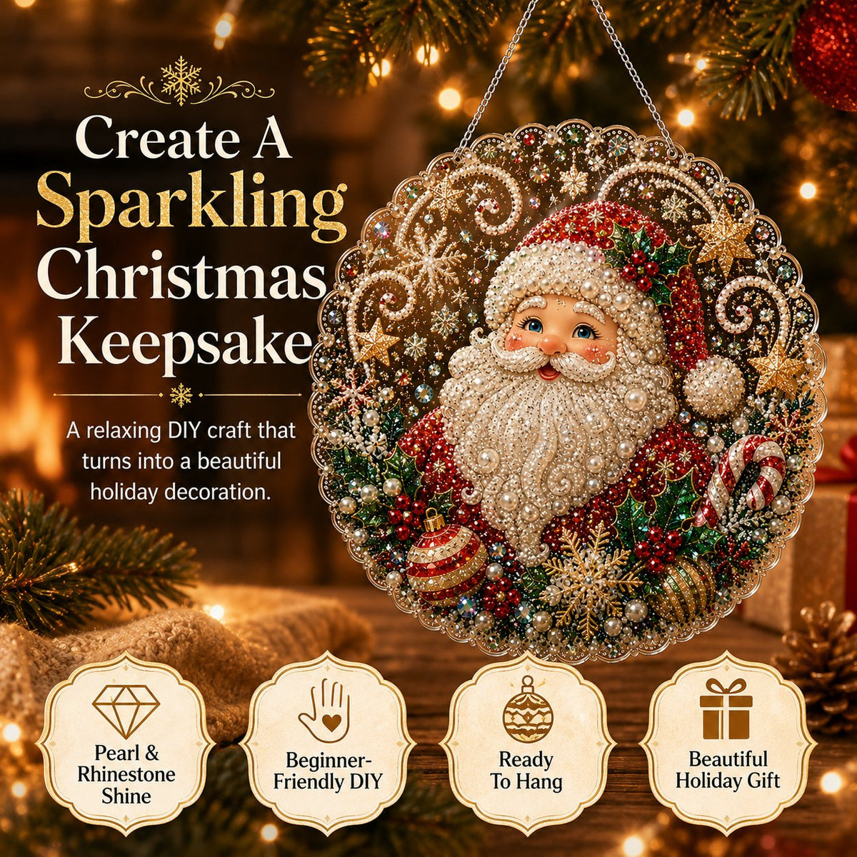 💎 DIY Diamond Painting Ornament Kit – Create a Little Joy for Every Season