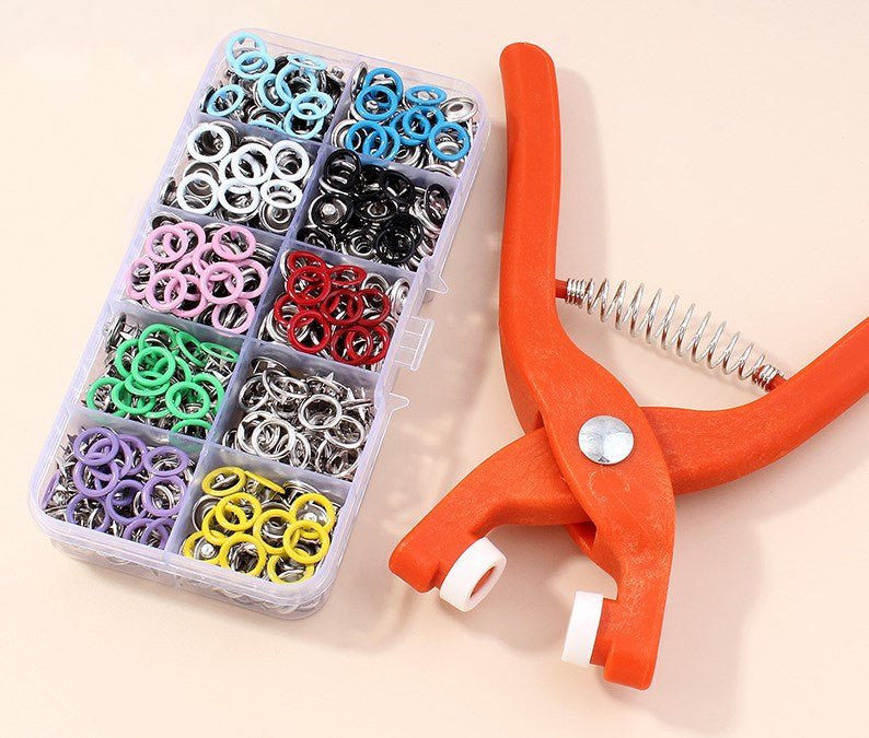 🔥Metal Snap Buttons with Fastener Plier Tool Kit!